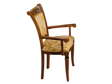 REGGENZA - Upholstered fabric chair with armrests by Barnini Oseo - view 2